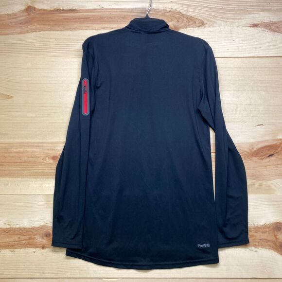 Spyder Shirt Medium Black Performance 1/4 Zip Pullover Long Sleeve Ski Skiing - Picture 9 of 11